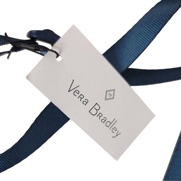 Vera Bradley RFID Mini Cell Phone Crossbody Bag Blue Island Medallion Zip NWT - Picture 8 of 12